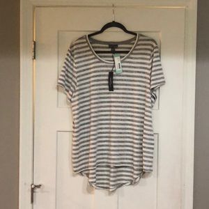 Market & Spruce Juana hi lo knit top stripe XXL